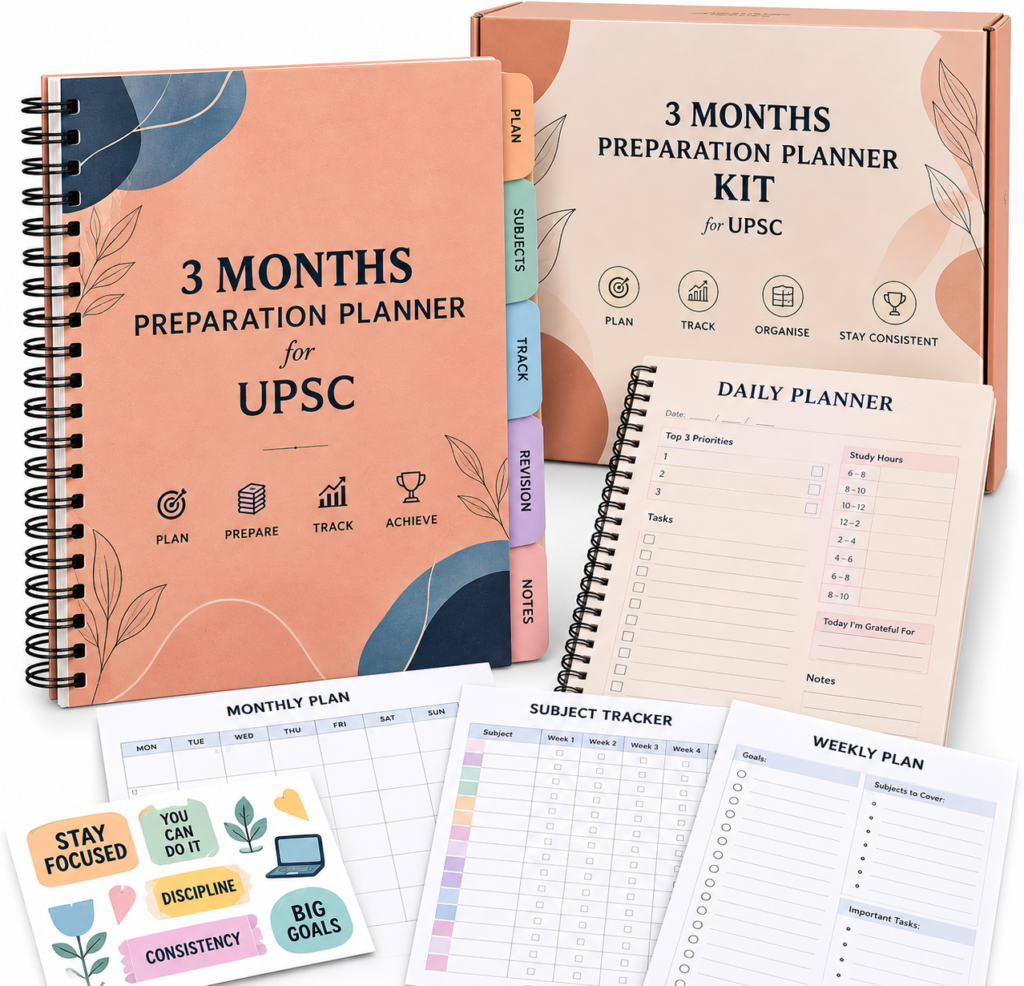 UPSC 3 Months Preparation Planner KIT